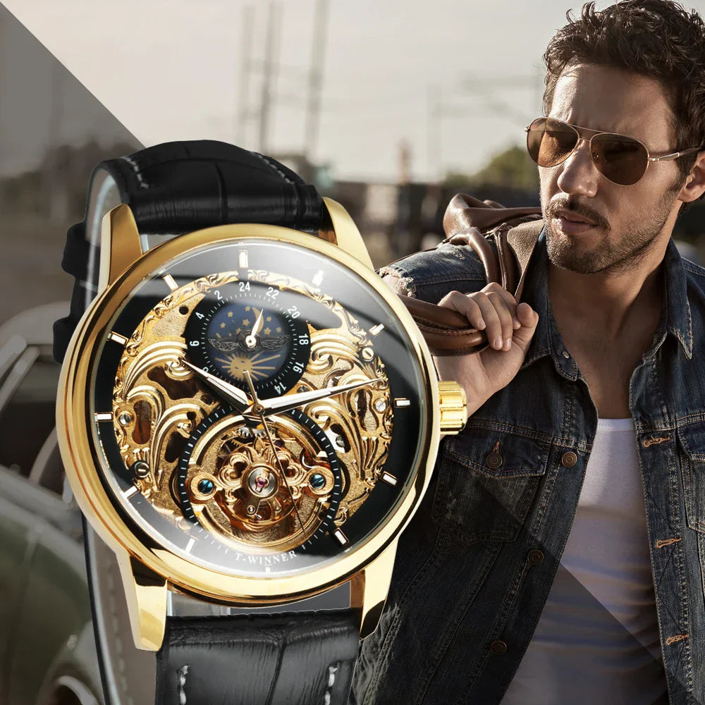 LUXTTYER Royal Skeleton Automatic Watch