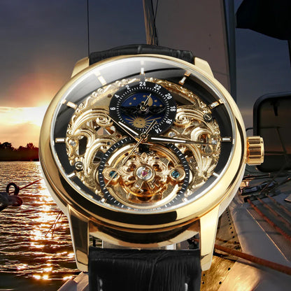 LUXTTYER Royal Skeleton Automatic Watch