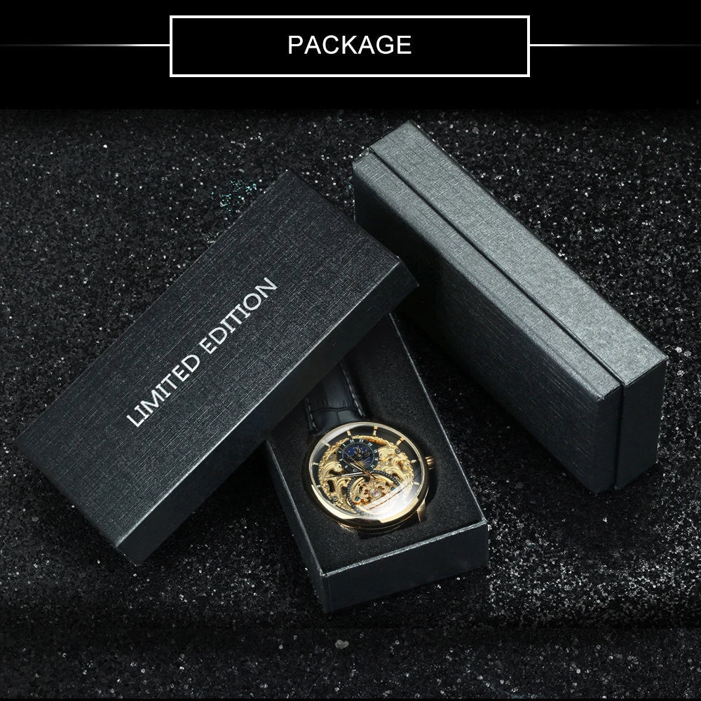 LUXTTYER Royal Skeleton Automatic Watch