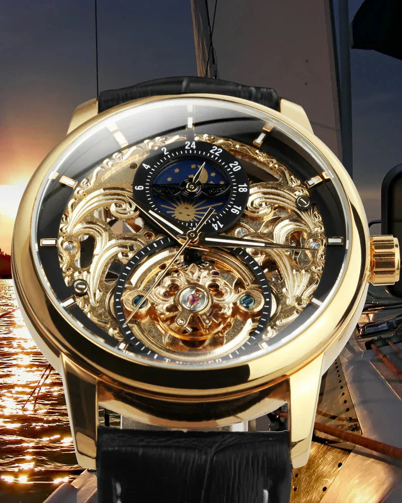 LUXTTYER Royal Skeleton Automatic Watch