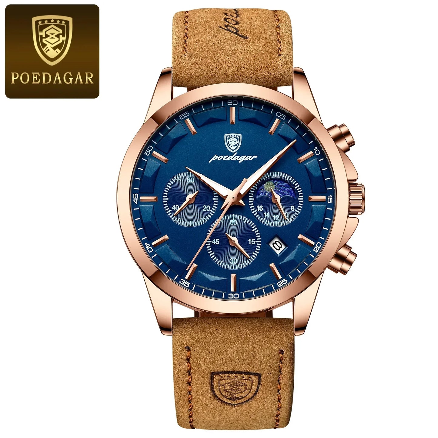 POEDAGAR Vanguard Chronographenuhr