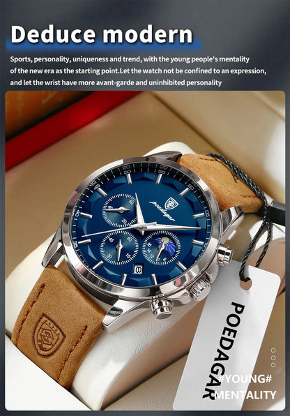 POEDAGAR Vanguard Chronographenuhr
