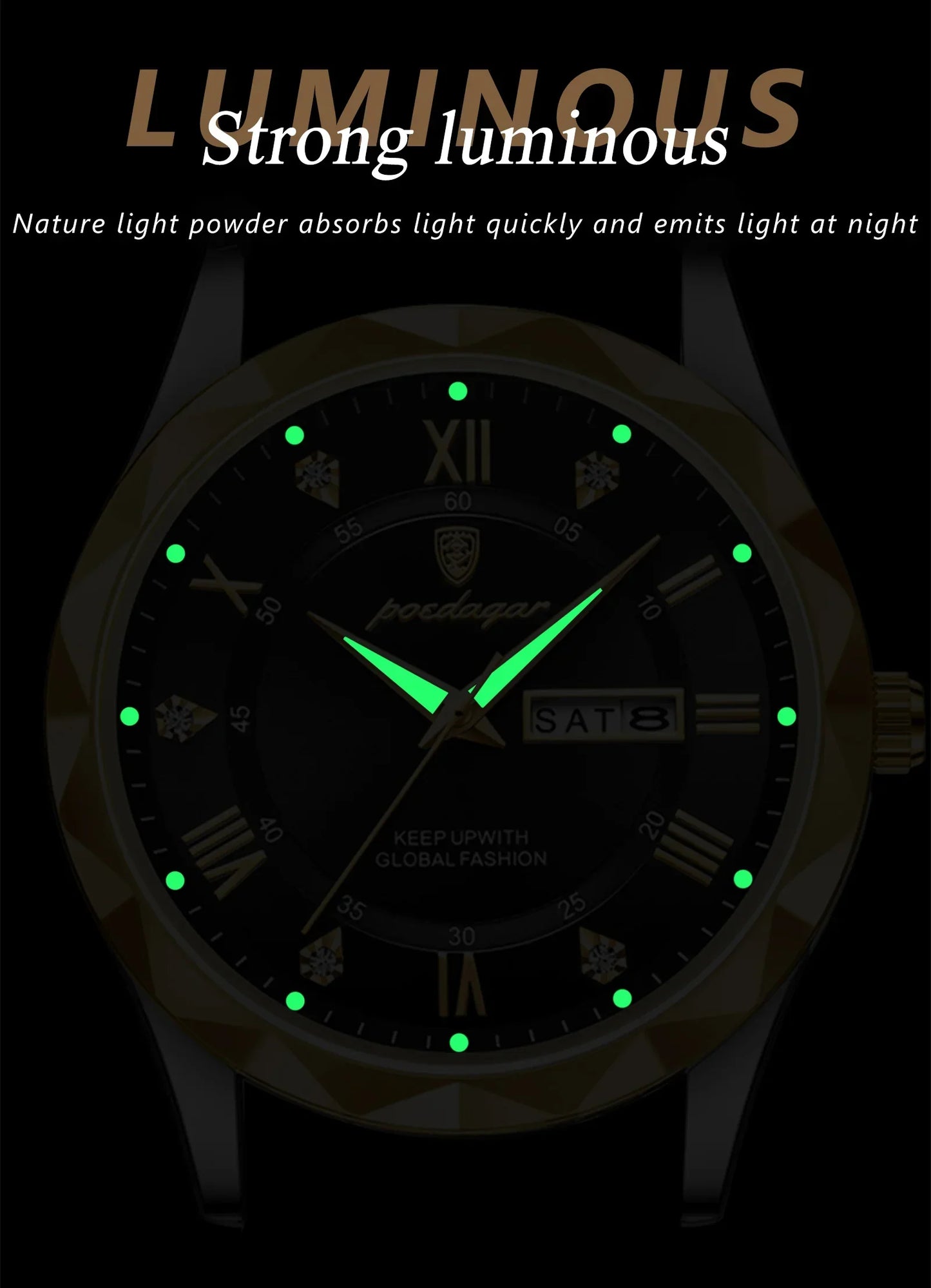 POEDAGAR Prestige Day-Date Watch