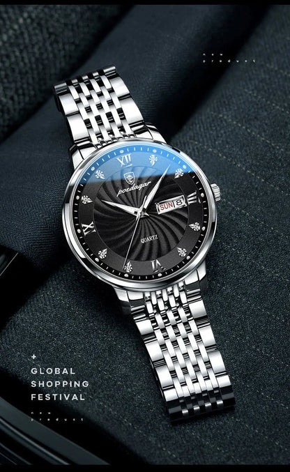 POEDAGAR Royal Day-Date Uhr