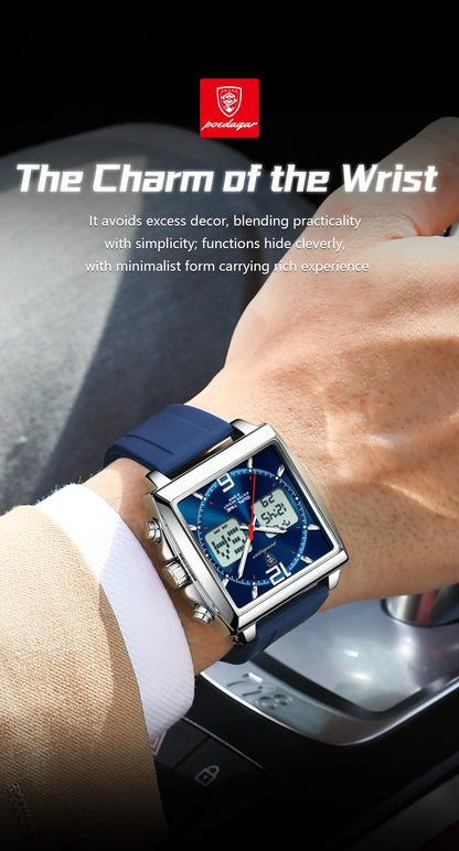 POEDAGAR DualTech Sport Watch