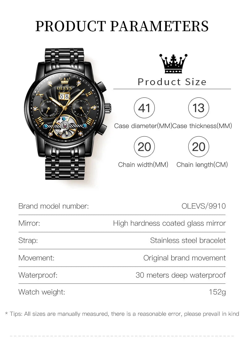 LUXTTYER Prestige Automatic Multi-Function Watch