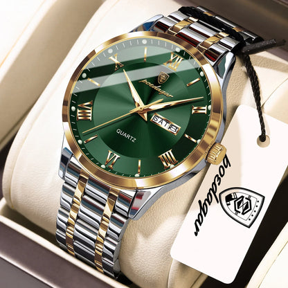 POEDAGAR Classic Day-Date Watch