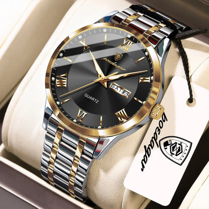 POEDAGAR Classic Day-Date Watch
