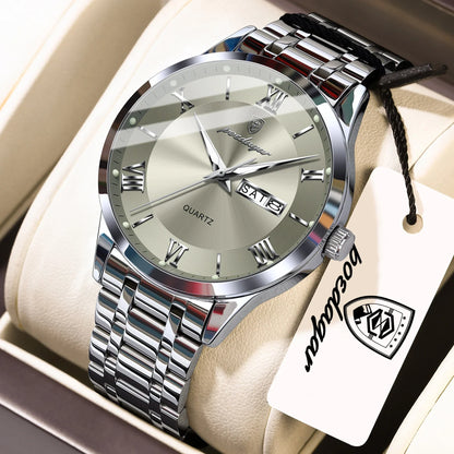 POEDAGAR Classic Day-Date Watch