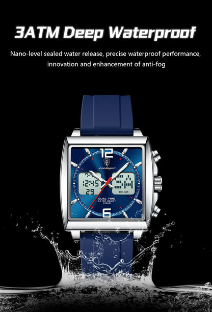 POEDAGAR DualTech Sport Watch