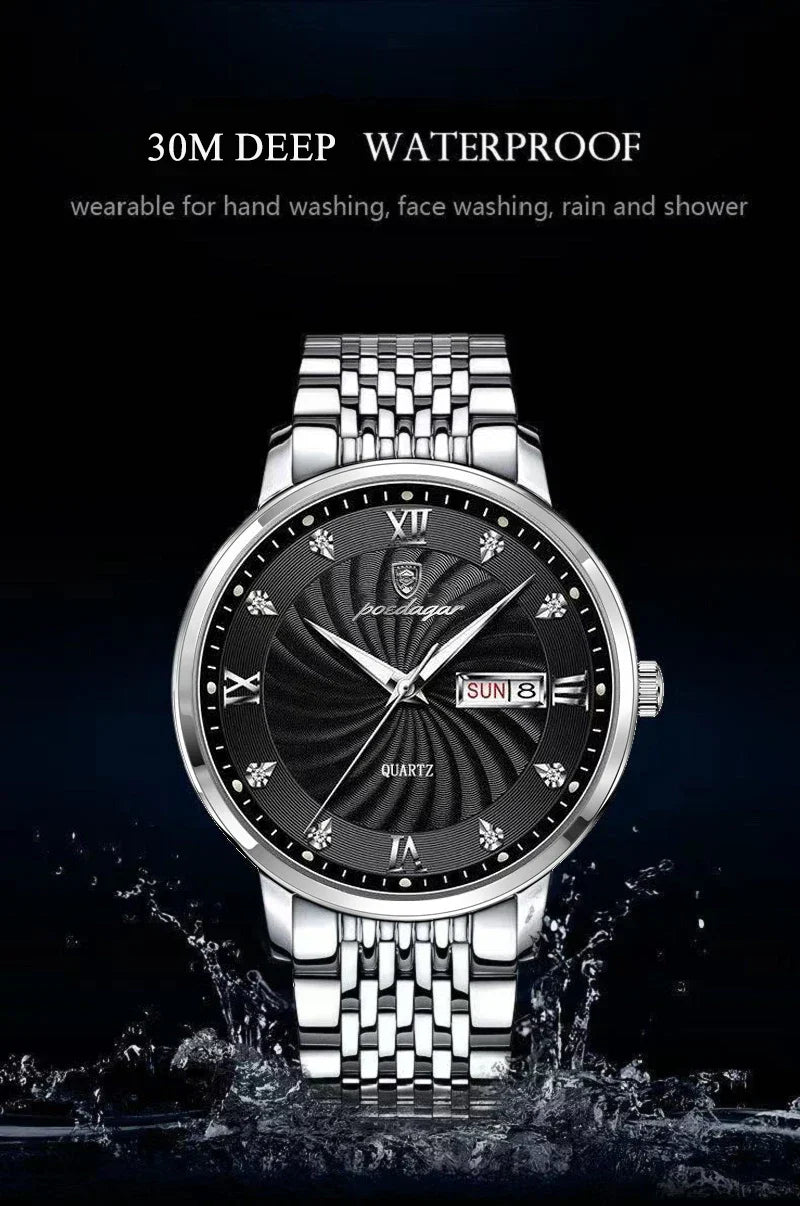 POEDAGAR Royal Day-Date Uhr