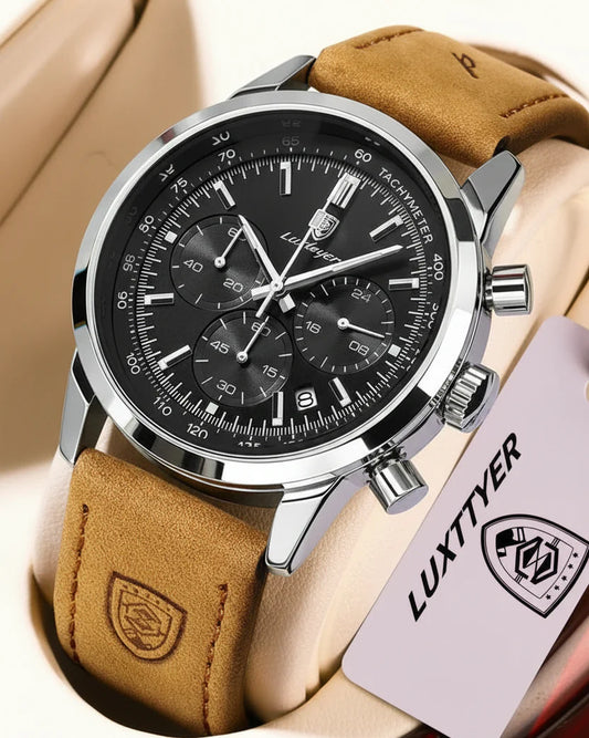 POEDAGAR Klassische Chronographenuhr