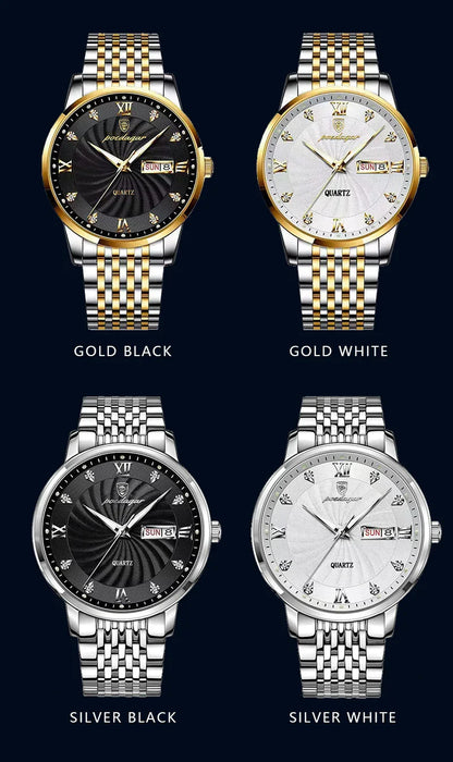POEDAGAR Royal Day-Date Uhr