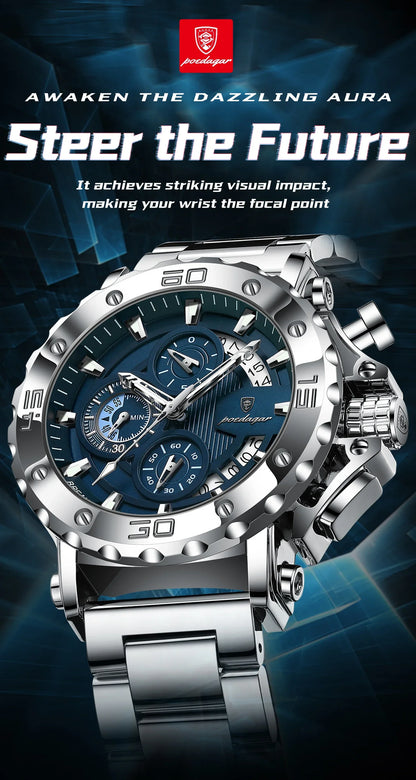POEDAGAR Titan Chrono Watch