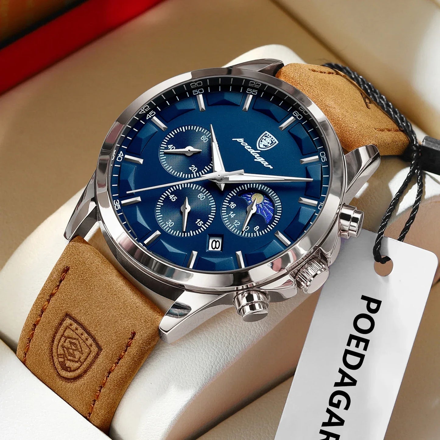 POEDAGAR Vanguard Chronographenuhr