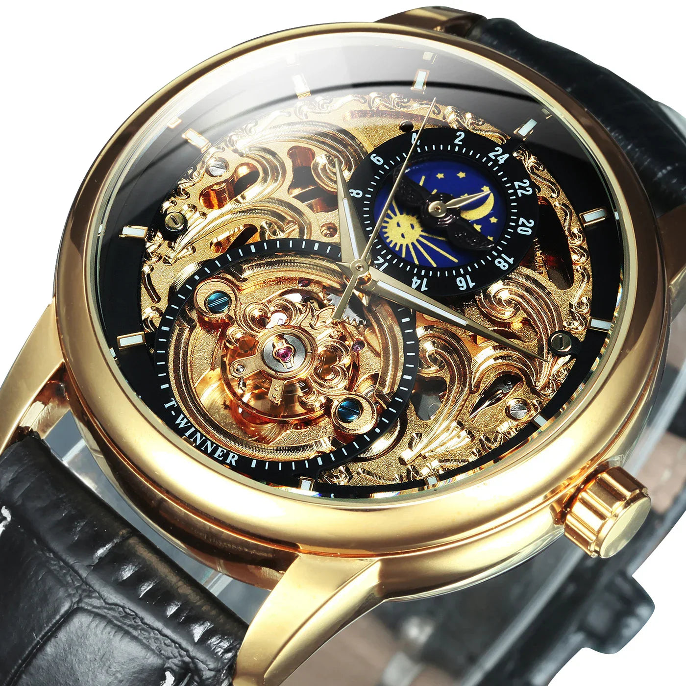 LUXTTYER Royal Skeleton Automatic Watch