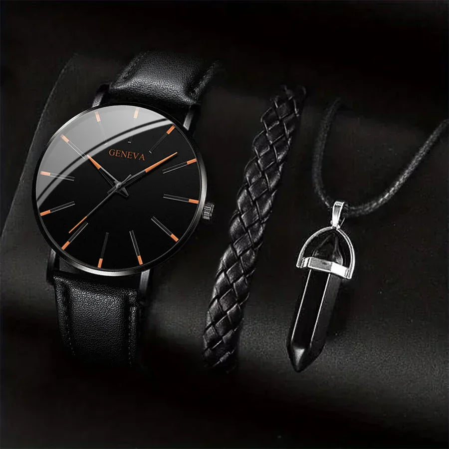 Elite Black Set – Watch & Accessories