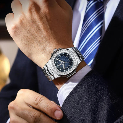 POEDAGAR Luxury Steel Watch