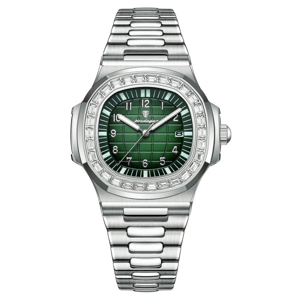 POEDAGAR Luxury Steel Watch