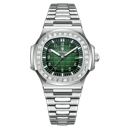POEDAGAR Luxury Steel Watch