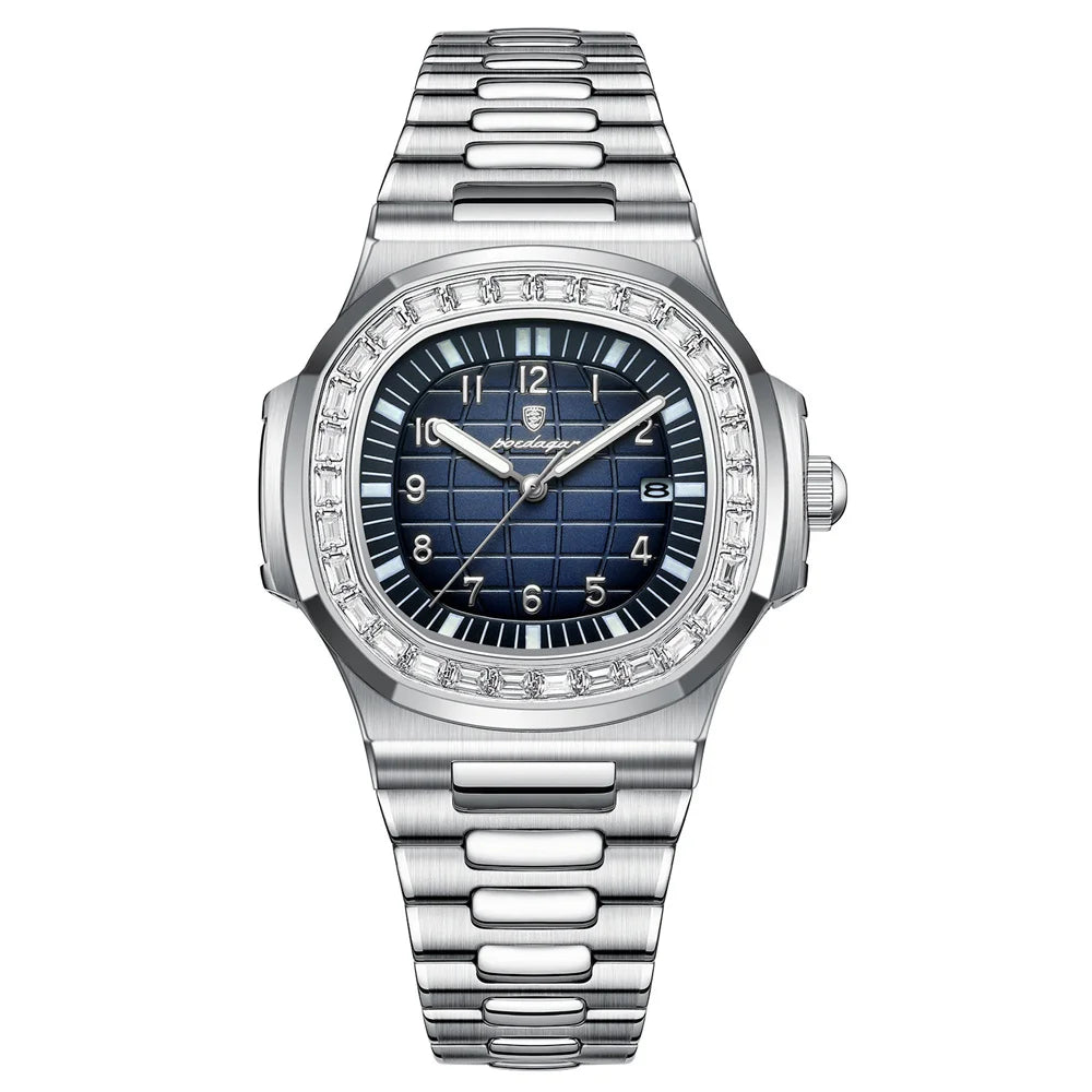 POEDAGAR Royal Grid Luxury Watch