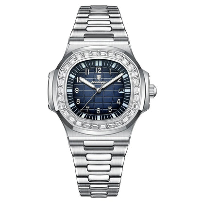POEDAGAR Royal Grid Luxury Watch