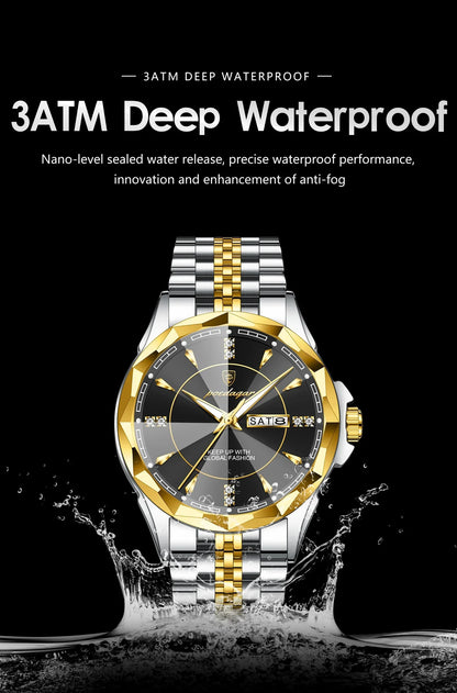 POEDAGAR Royal Steel Watch