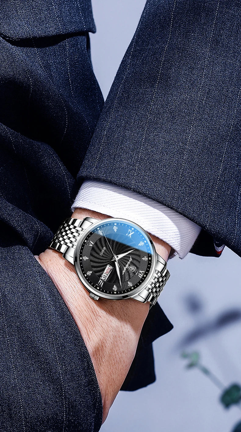 POEDAGAR Royal Day-Date Uhr