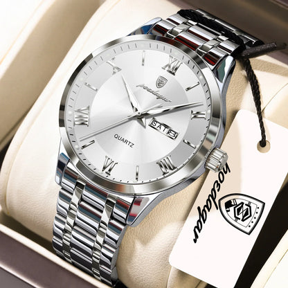 POEDAGAR Classic Day-Date Watch