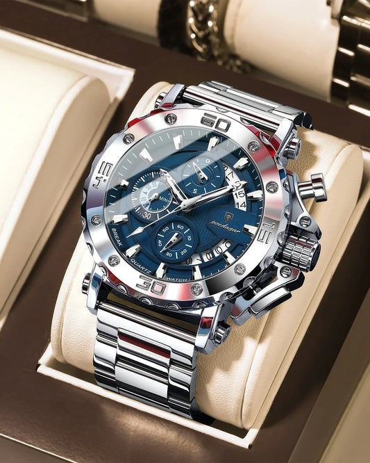 POEDAGAR Titan Chronograph Watch