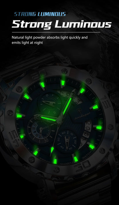 POEDAGAR Titan Chronograph Watch