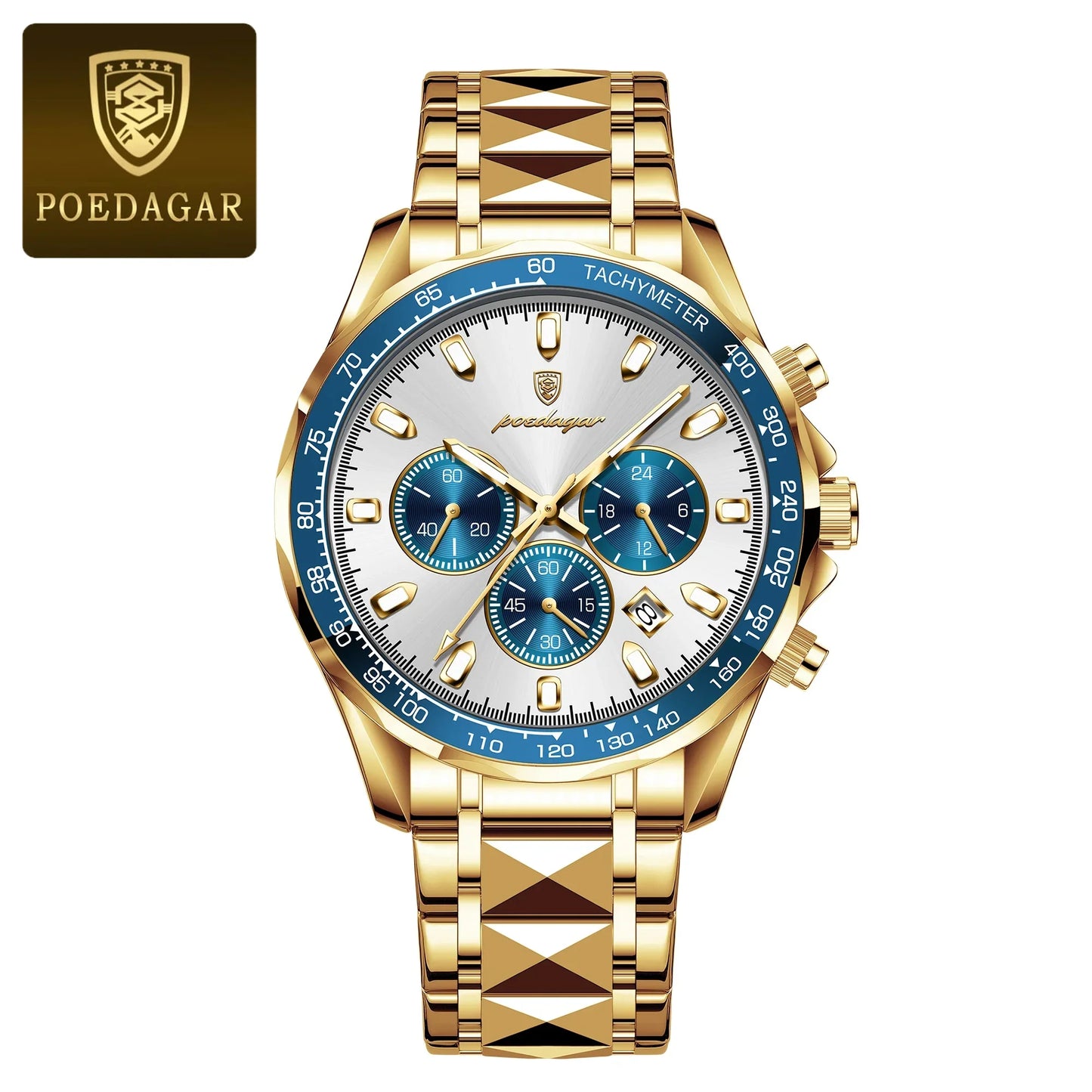 POEDAGAR Vertex Chrono Watch