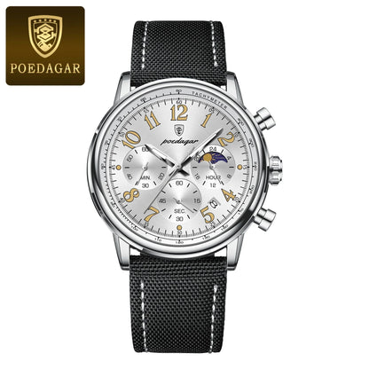 POEDAGAR Tactical Chronograph Watch