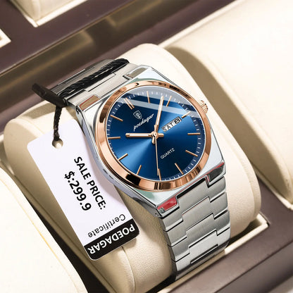 POEDAGAR Classic Date Watch