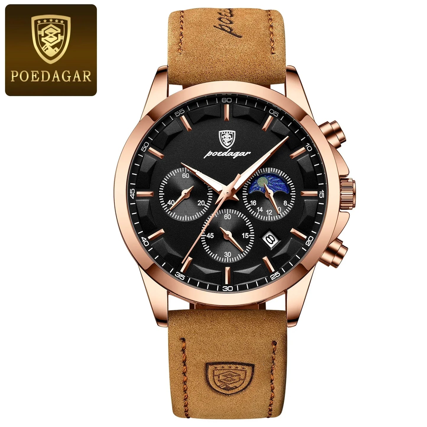 POEDAGAR Vanguard Chronographenuhr