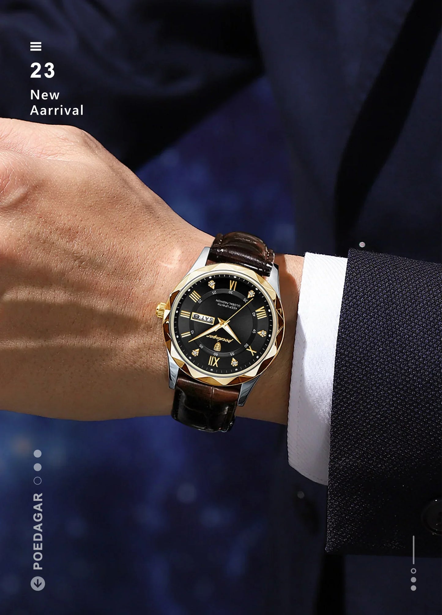 POEDAGAR Prestige Day-Date Watch