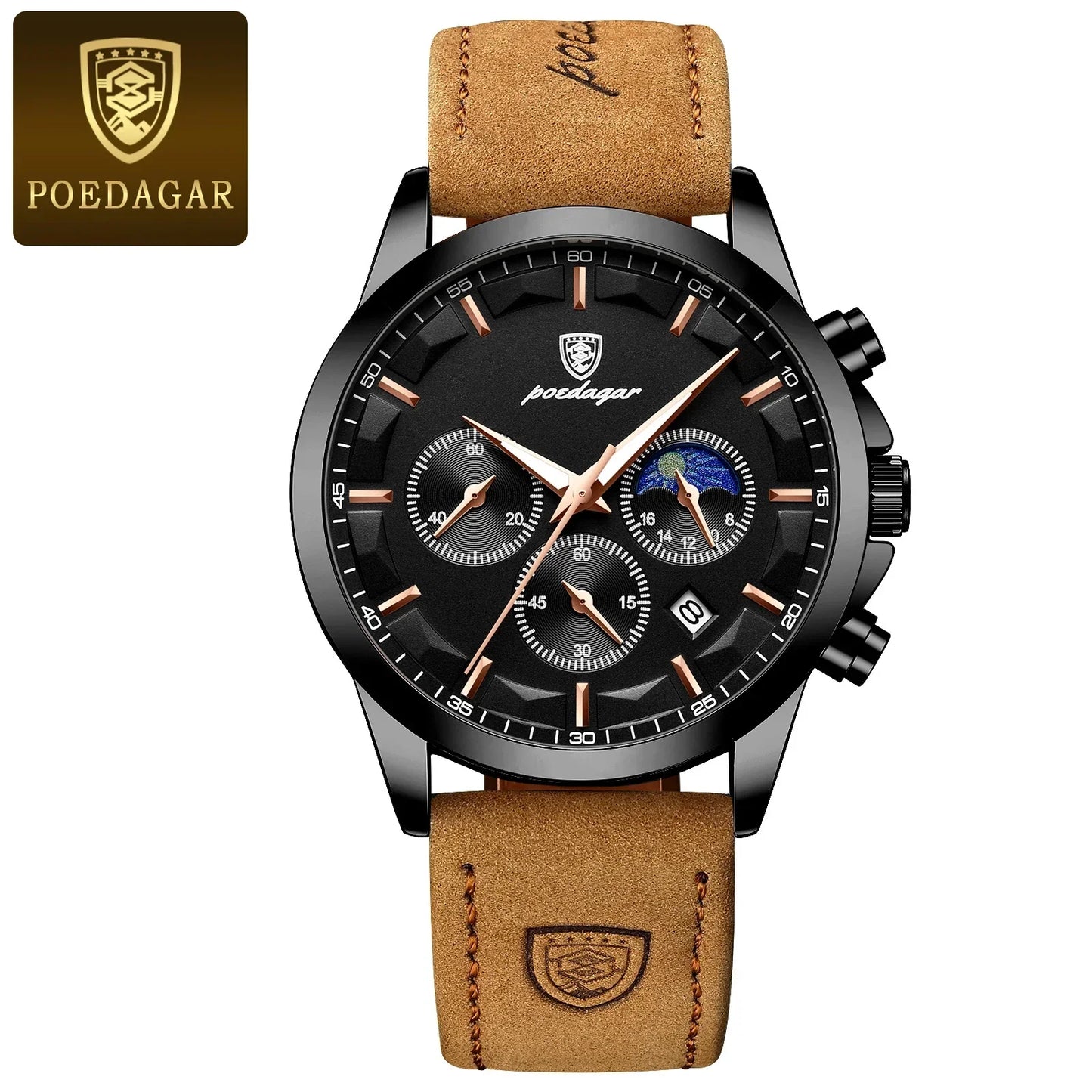 POEDAGAR Vanguard Chronographenuhr