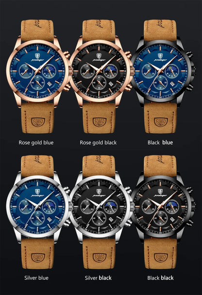 POEDAGAR Vanguard Chronographenuhr