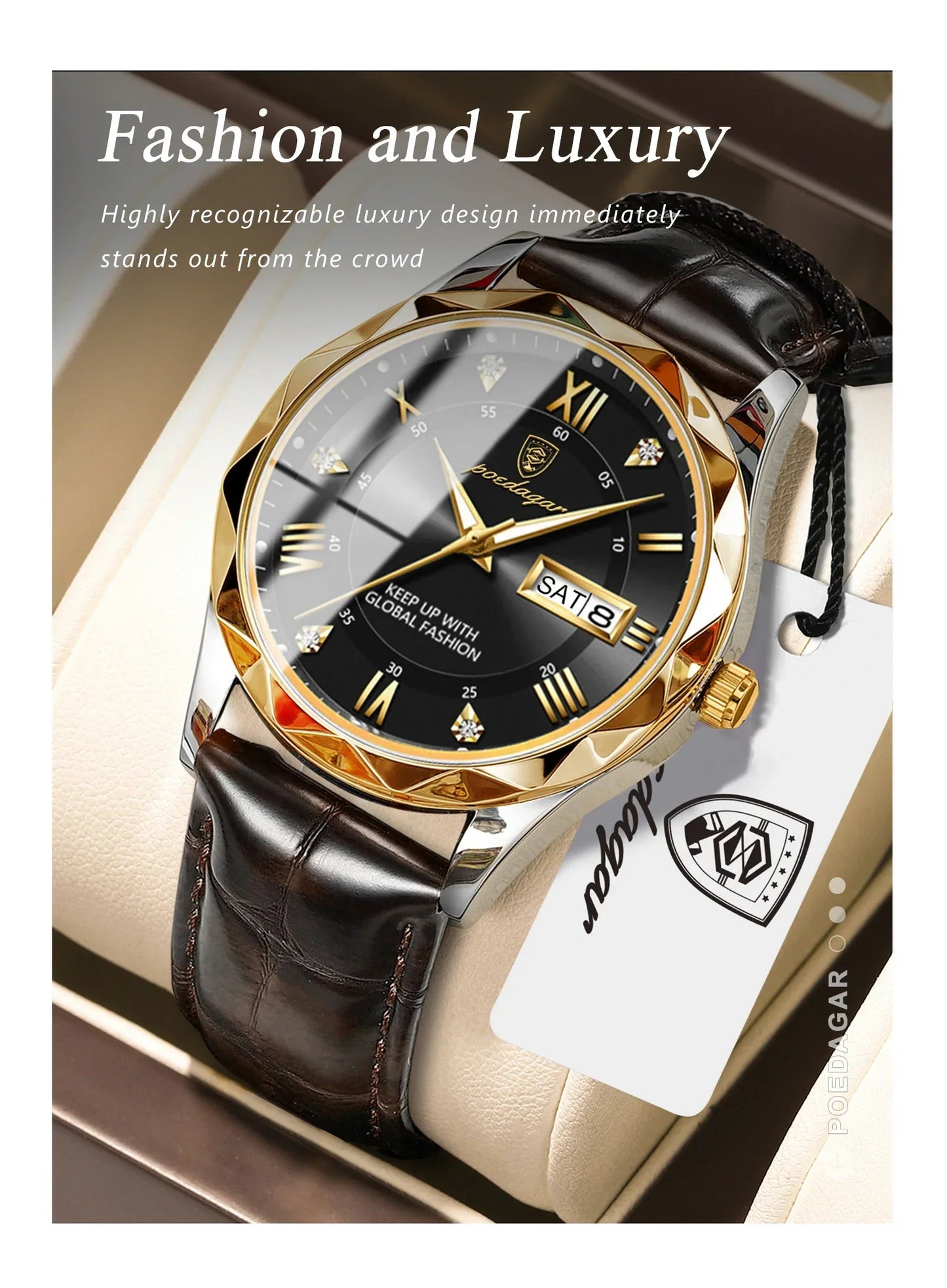 POEDAGAR Prestige Day-Date Watch