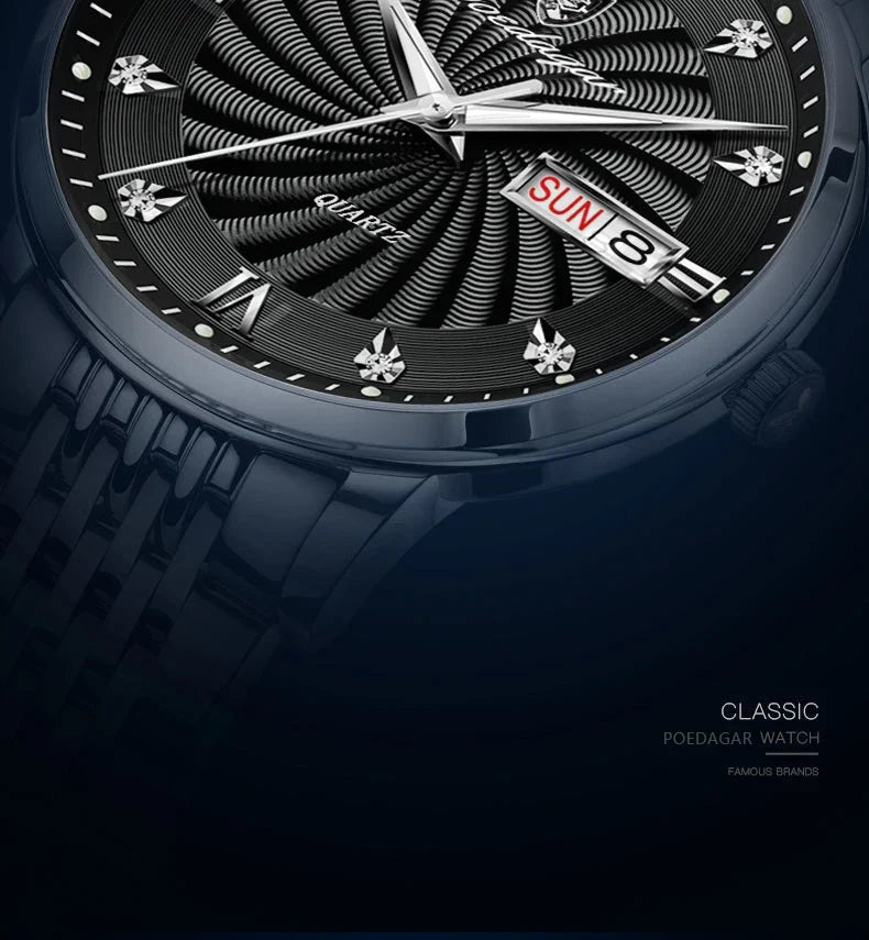 POEDAGAR Royal Day-Date Uhr