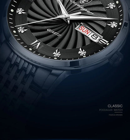 POEDAGAR Royal Day-Date Uhr