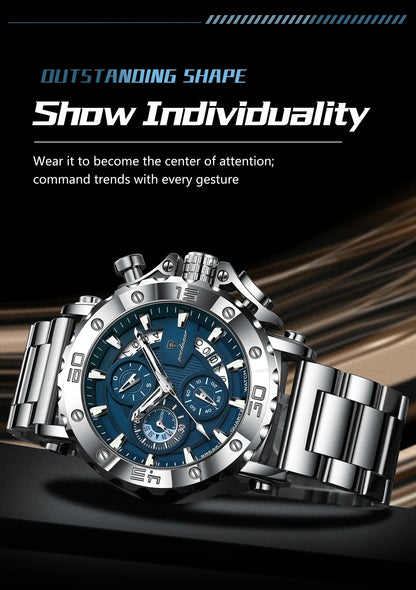 POEDAGAR Titan Chrono Watch