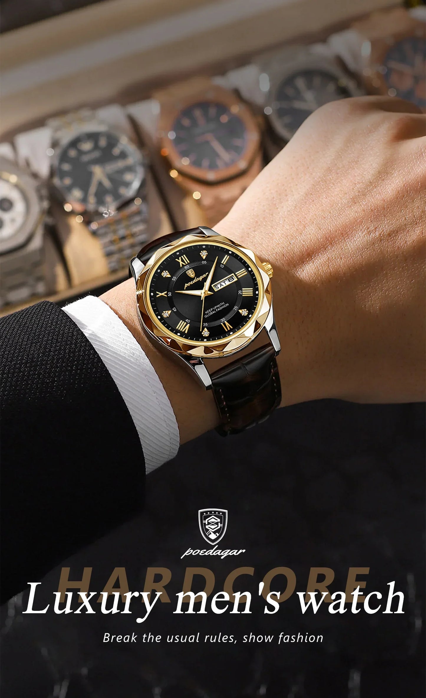POEDAGAR Prestige Day-Date Watch