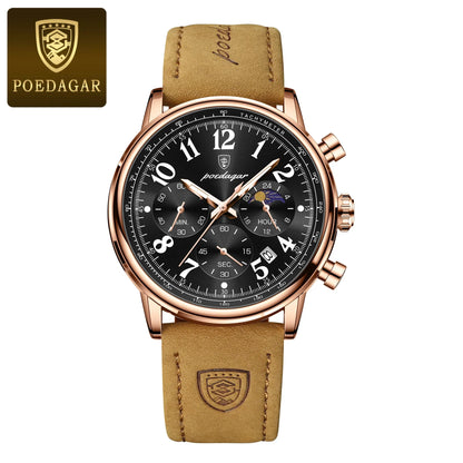 POEDAGAR Tactical Chronograph Watch