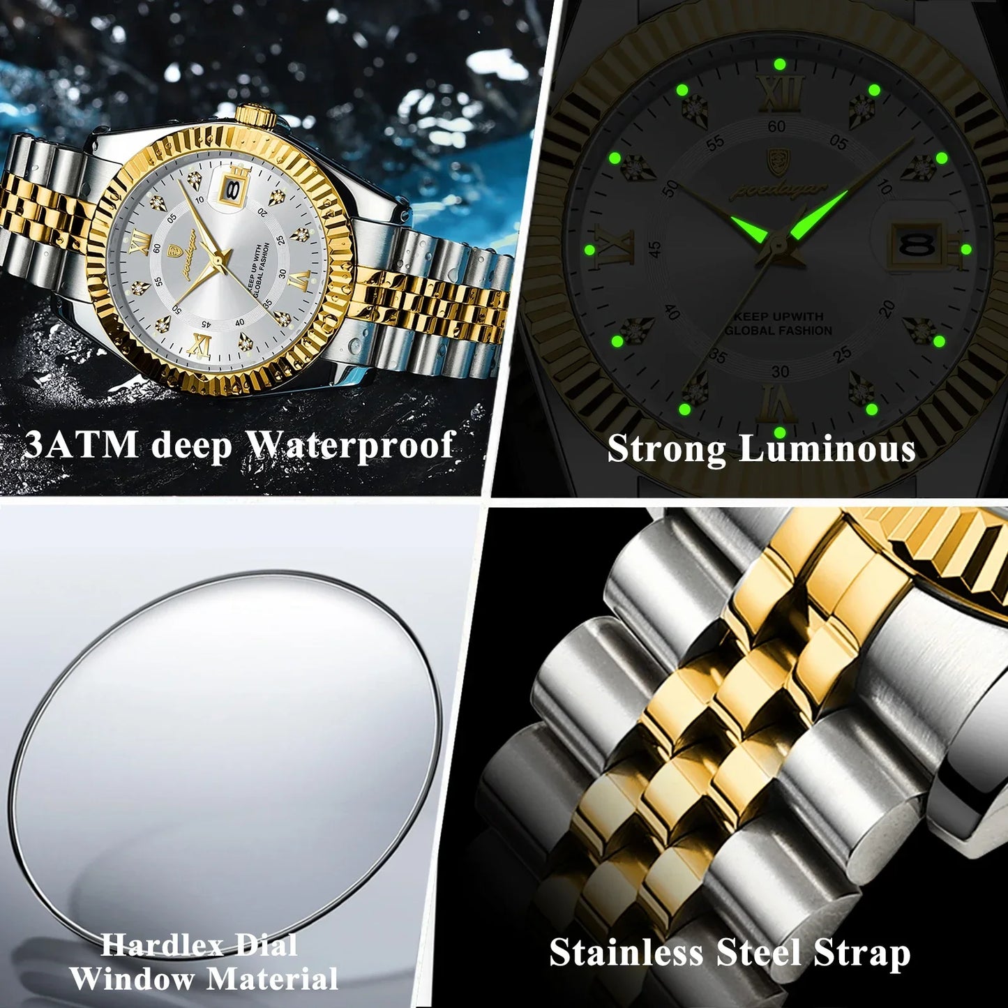 POEDAGAR Prestige Date Watch