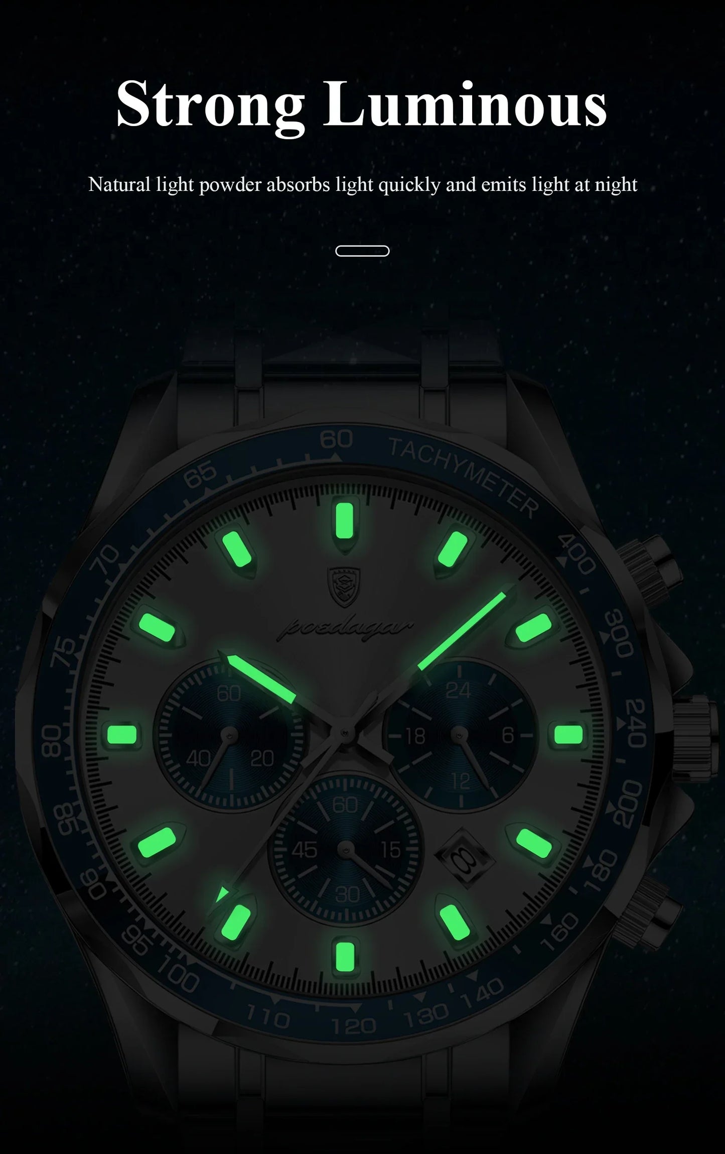 POEDAGAR Vertex Chrono Watch