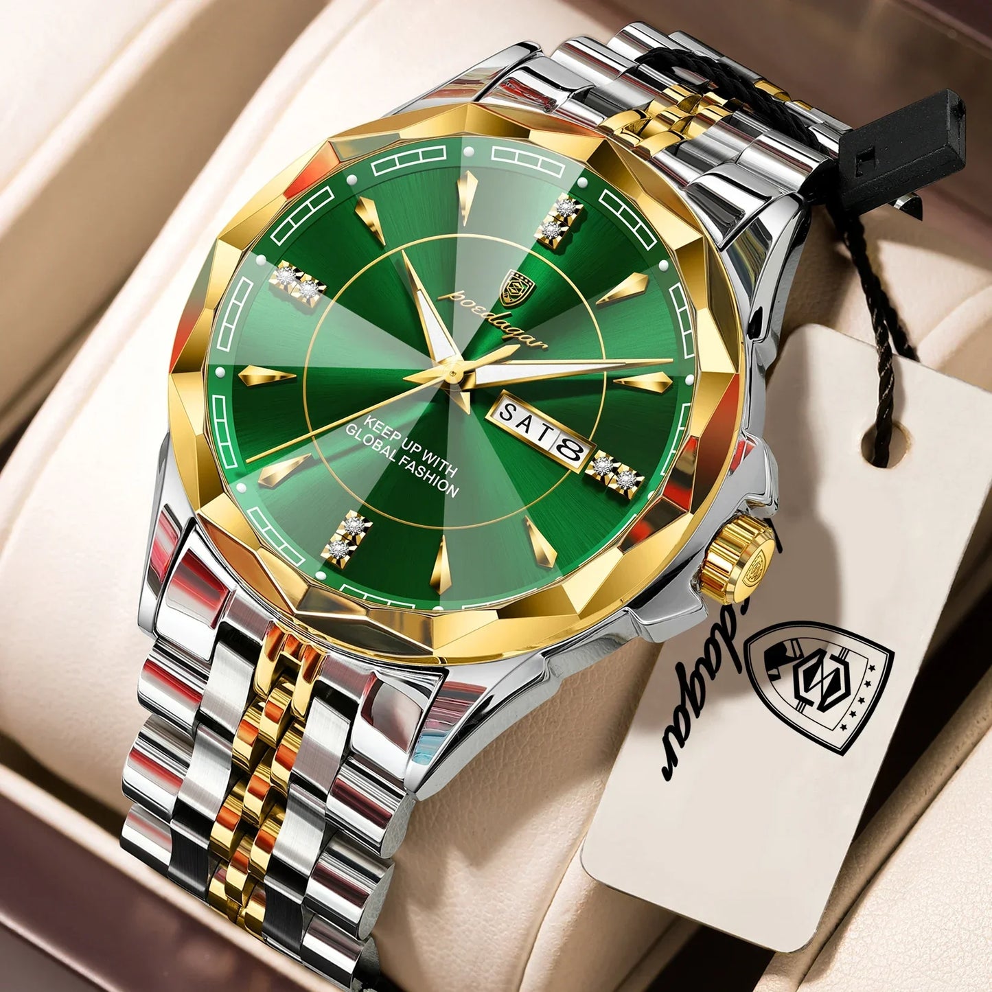POEDAGAR Royal Steel Watch