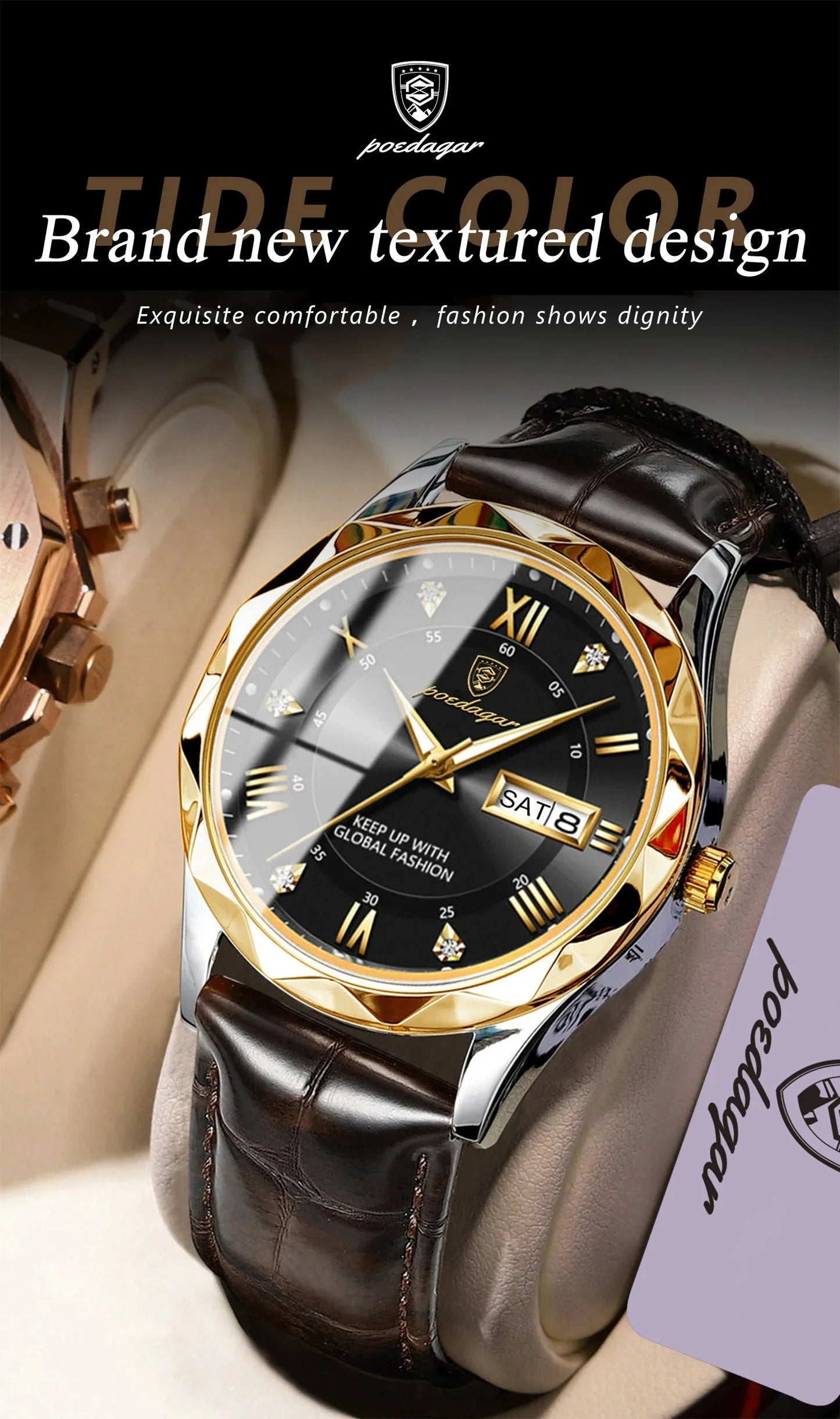 POEDAGAR Prestige Day-Date Watch