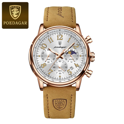 POEDAGAR Tactical Chronograph Watch