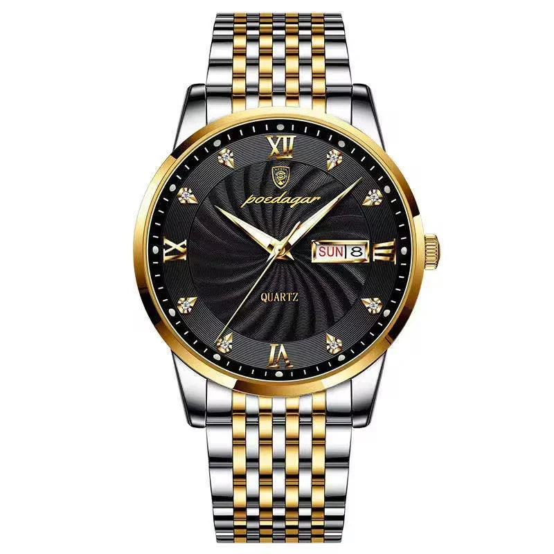 POEDAGAR Royal Day-Date Uhr